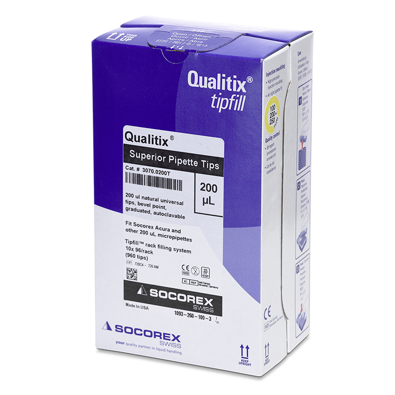 Qualitix Tipfill Pipette Tip Box 200 Ul Socorex